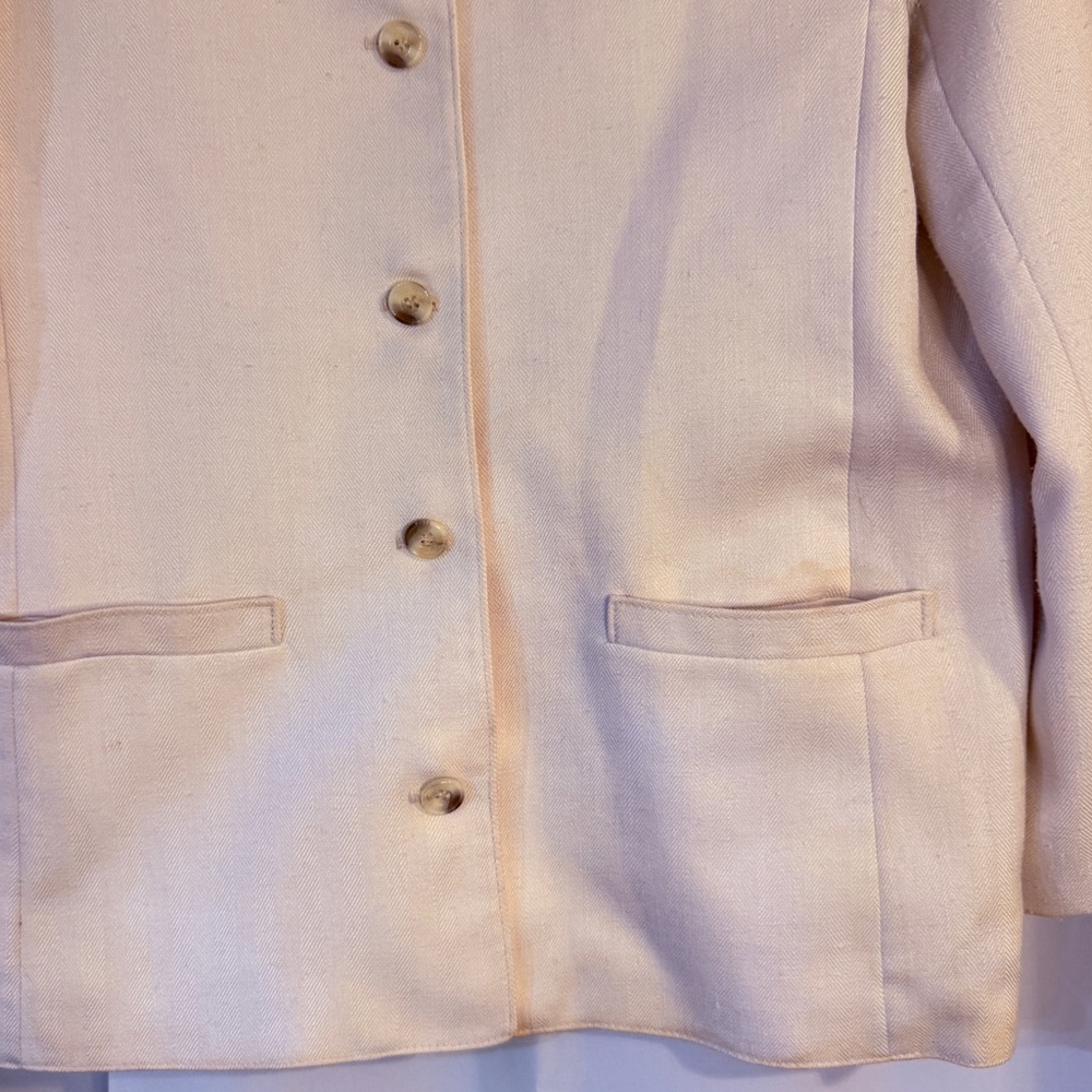 Vintage Catalina Cream Jacket Blazer Size 16 Classic Tailored - Picture 2 of 10